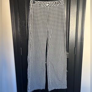 SHEIN Black and White Checkered Pants